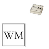 Gepersonaliseerde monogrammen rubberstempel (Gestempeld)