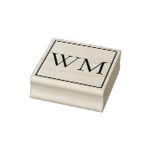 Gepersonaliseerde monogrammen rubberstempel (Stempel)