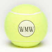 Gepersonaliseerde monogrammen tennisballen (Achterkant)