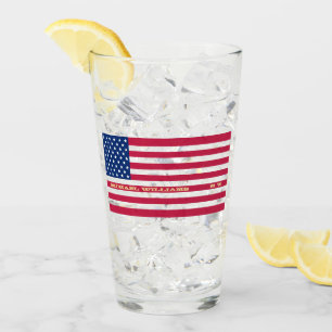 Gepersonaliseerde monogrammen van de Amerikaanse v Glas