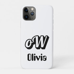 Gepersonaliseerde Monogramnaam Case-Mate iPhone Case