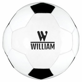 Gepersonaliseerde monogramnaam voetbal