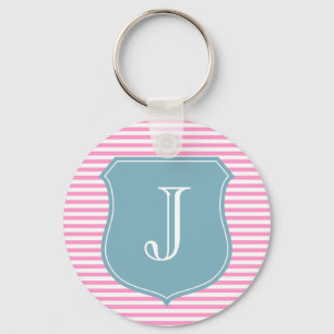 Gepersonaliseerde monogramsleutelhanger sleutelhanger