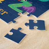 Gepersonaliseerde Monster ABC Gekke Alfabet Monste Legpuzzel (Zijkant)