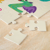 Gepersonaliseerde Monster ABC Gekke Alfabet Monste Legpuzzel (Zijkant)