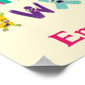 Gepersonaliseerde Monster ABC Gekke Alfabet Monste Poster (Hoek)