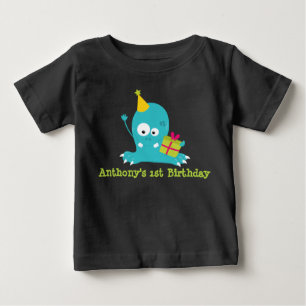 Gepersonaliseerde Monster Eerste Verjaardag T Shir