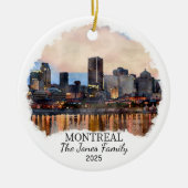 Gepersonaliseerde Montreal Ornament, Canada Gift Keramisch Ornament (Voorkant)