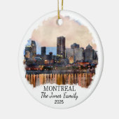 Gepersonaliseerde Montreal Ornament, Canada Gift Keramisch Ornament (Links)