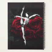 Gepersonaliseerde mooie Ballerina en Rozen Ballet Planner (Achterkant)