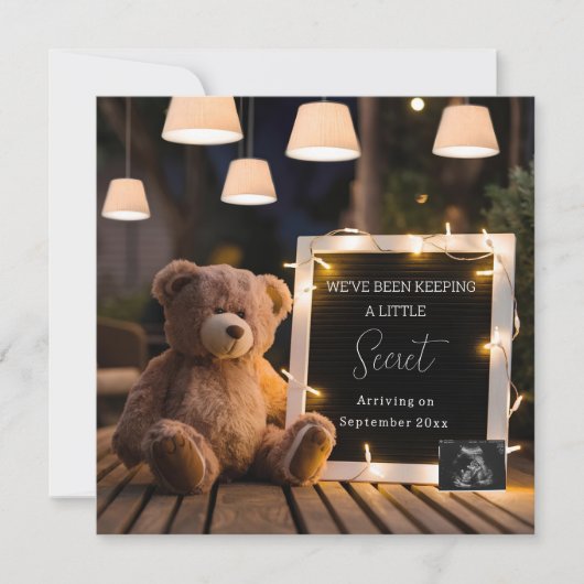 Gepersonaliseerde mooie digitale zwangerschapsaank kaart (Voorkant)