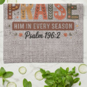 Gepersonaliseerde Mooie Herfst/Thanksgiving Christ Theedoek (Gevouwen)