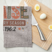 Gepersonaliseerde Mooie Herfst/Thanksgiving Christ Theedoek (Quarter Fold)