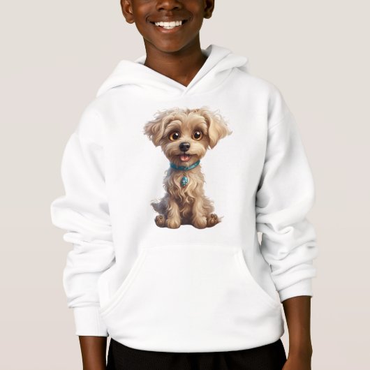 Gepersonaliseerde Mooie Hond Hoodie (Voorkant)