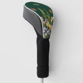 Gepersonaliseerde mooie irissen, vogels vlinders golfheadcover (Schuin)