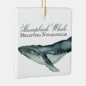 Gepersonaliseerde mooie kerst van de Humpback Whal Keramisch Ornament (Rechts)