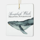 Gepersonaliseerde mooie kerst van de Humpback Whal Keramisch Ornament (Links)