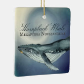 Gepersonaliseerde mooie kerst van de Humpback Whal Keramisch Ornament (Rechts)