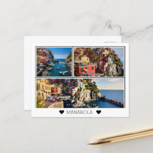 Gepersonaliseerde, mooie Manarola, Italië Briefkaart