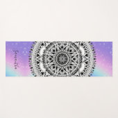 Gepersonaliseerde mooie Mandala Rainbow Yoga Mat (Voorkant (horizontaal))