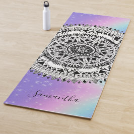 Gepersonaliseerde mooie Mandala Rainbow Yoga Mat