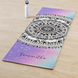 Gepersonaliseerde mooie Mandala Rainbow Yoga Mat
