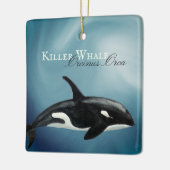 Gepersonaliseerde mooie orca Killer Whale-kerst Keramisch Ornament (Links)