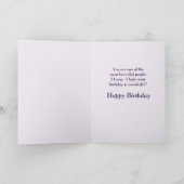 Gepersonaliseerde Mooie Persoon Bloemen Verjaardag Kaart (Binnen)