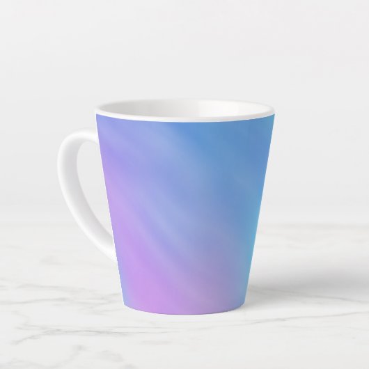 Gepersonaliseerde mooie regenboog latte mok (Linkerhoek)
