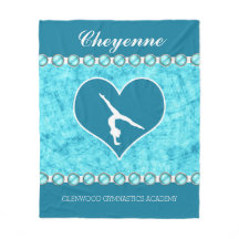 Gepersonaliseerde mooie Turquoise Gymnastiek