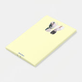 Gepersonaliseerde Mooie Twee Foto Butterfly Custom Post-it® Notes (Schuin)