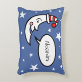 Gepersonaliseerde Moon- en Stars-Sierkussen Accent Kussen (Voorkant(Verticaal))