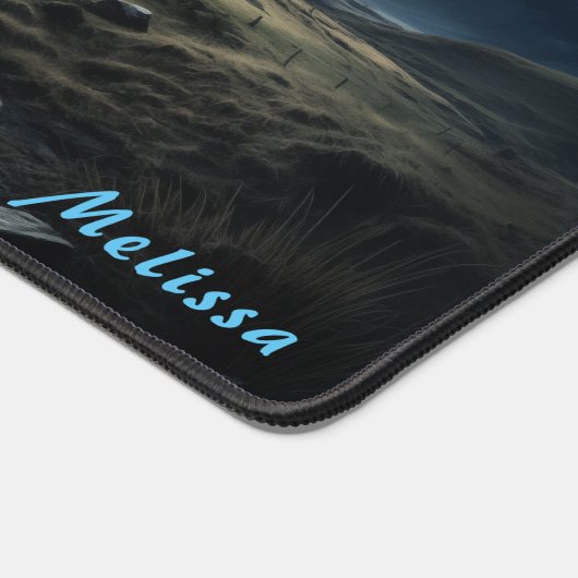 Gepersonaliseerde Moonlight Night Landscape Desk M Bureaumat (Hoek)