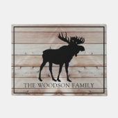 Gepersonaliseerde Moose familienaam Deurmat (Voorkant)