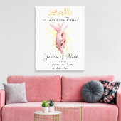Gepersonaliseerde moslim paar geschenk canvas Prin Afdruk (Insitu (Woonkamer))