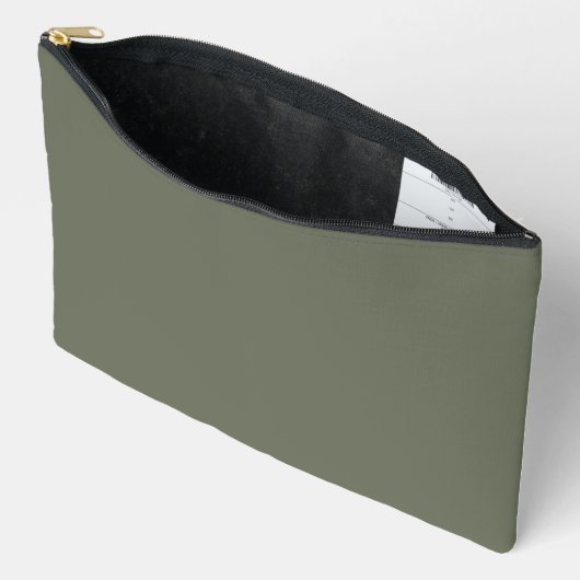 Gepersonaliseerde Moss Green Print Cut Naaizak Etui (Open)