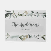 Gepersonaliseerde mosterdbladeren en foliën voor d deurmat (Voorkant)