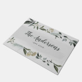 Gepersonaliseerde mosterdbladeren en foliën voor d deurmat (Schuin)