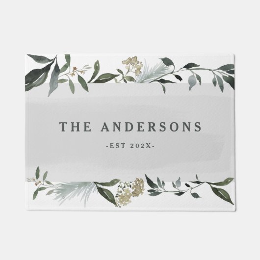 Gepersonaliseerde mosterdbladeren en foliën voor d deurmat (Voorkant)