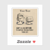 Gepersonaliseerde Motivatie controle over je leven Sticker (Vel)