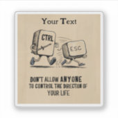 Gepersonaliseerde Motivatie controle over je leven Sticker (Voorkant)