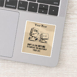 Gepersonaliseerde Motivatie controle over je leven Sticker
