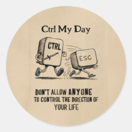 Gepersonaliseerde Motivatie Ctrl My Day Sticker