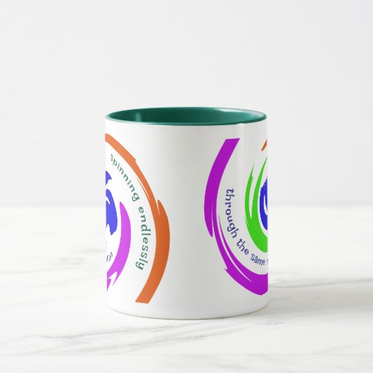 Gepersonaliseerde Motivatie levendige Abstracte ku Mok (Midden)