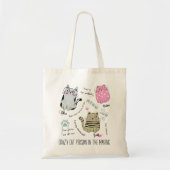 Gepersonaliseerde motivatie quotes met schattige k tote bag (Voorkant)