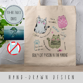 Gepersonaliseerde motivatie quotes met schattige k tote bag