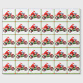 Gepersonaliseerde Motorcross Gift Cadeaupapier (Vlak)