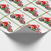Gepersonaliseerde Motorcross Gift Cadeaupapier (Hoek)