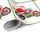 Gepersonaliseerde Motorcross Gift Cadeaupapier (Rol Hoek)
