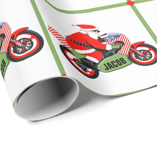 Gepersonaliseerde Motorcross Gift Cadeaupapier (Rol Hoek)